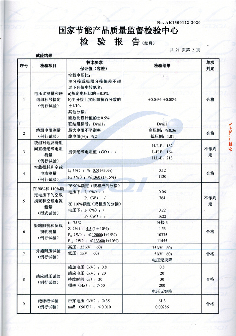 高低压试验报告-S11-1250富锦富锦富锦油浸式变压器-2.jpg